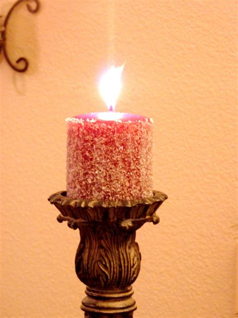 Magical candle shimmer
